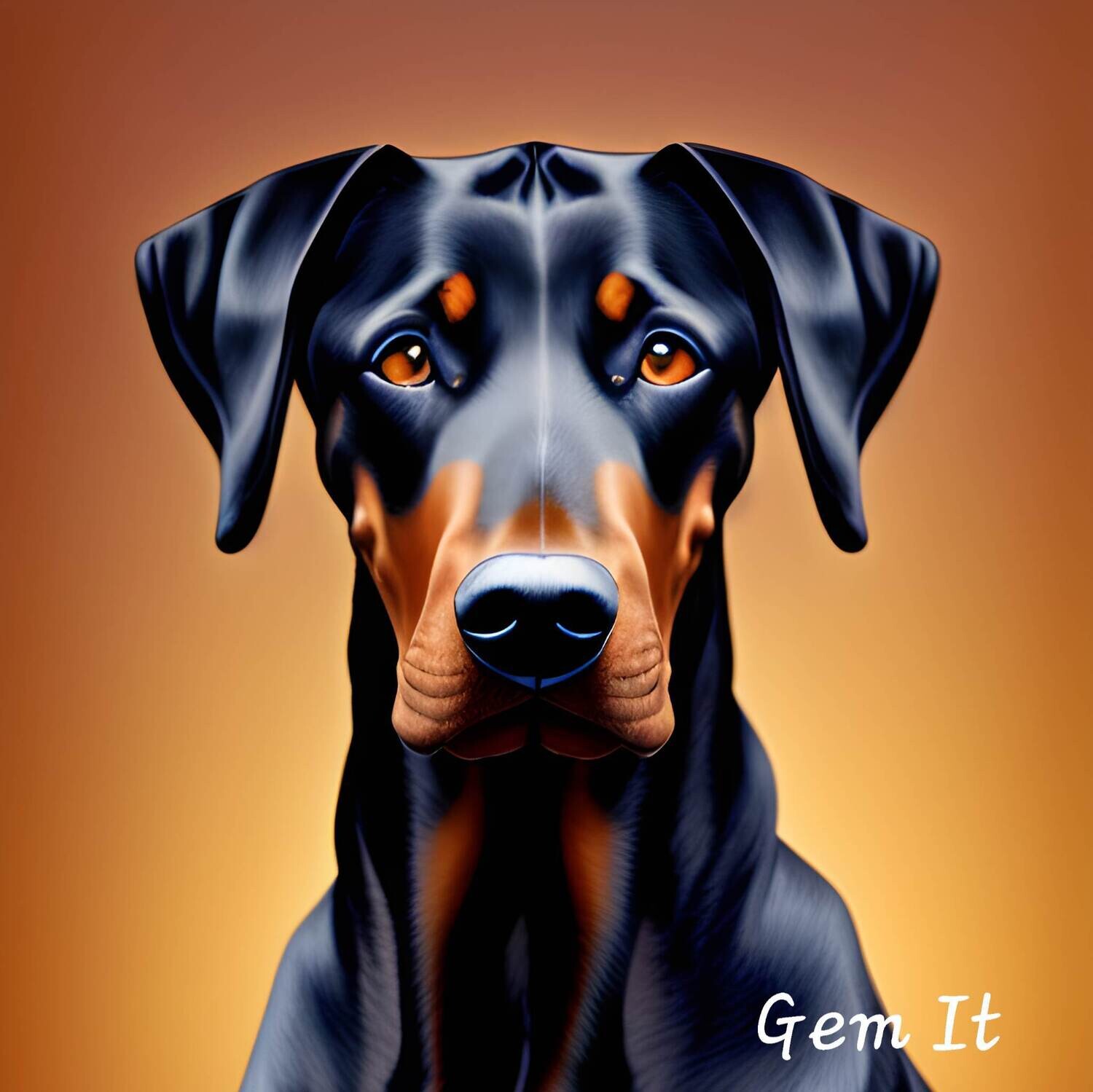 Doberman 395- Full Drill Diamond Painting - Specially ordered for you. Delivery is approximately 4 - 6 weeks.