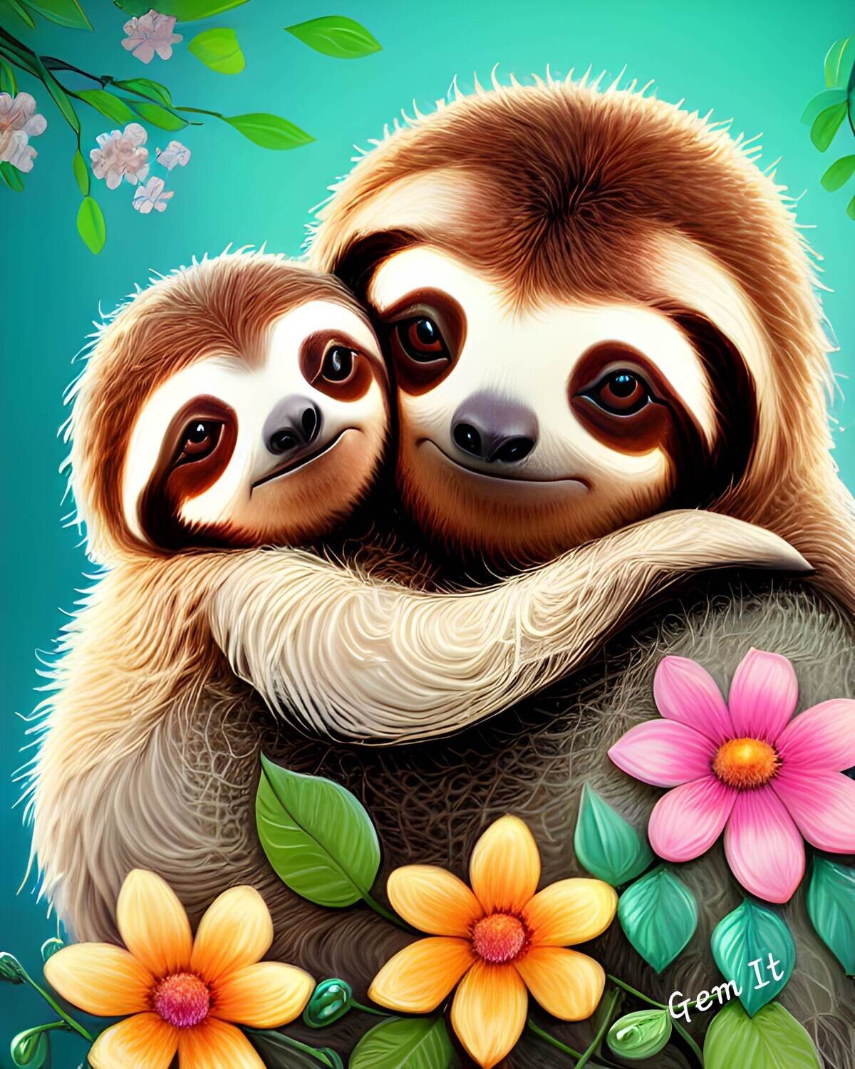 Mother and Baby Sloth 746 - Specially ordered for you. Delivery is approximately 4 - 6 weeks.