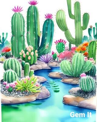 Cactus Garden 1 - Specially ordered for you. Delivery is approximately 4 - 6 weeks.