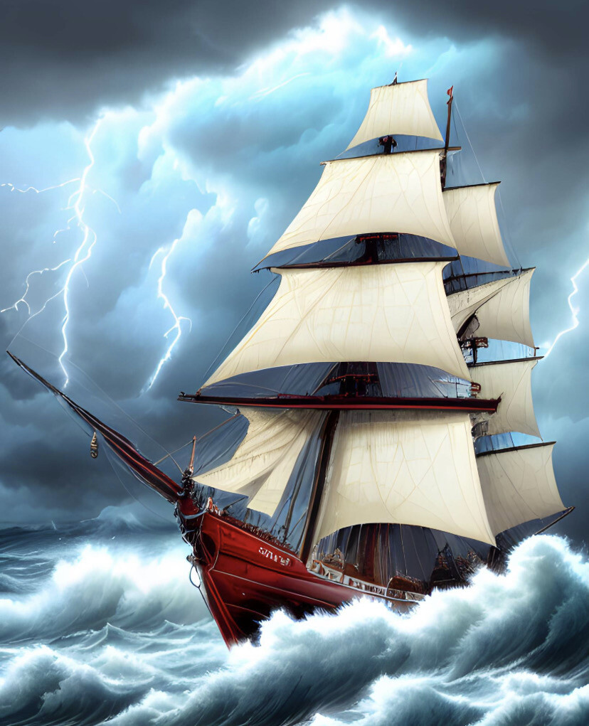 Ship in a Storm - Specially ordered for you. Delivery is approximately 4 - 6 weeks.
