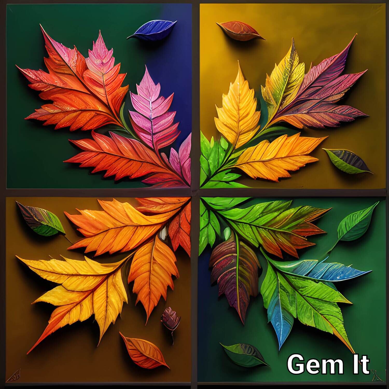 Leaves 1018 - Full Drill Diamond Painting - Specially ordered for you. Delivery is approximately 4 - 6 weeks.
