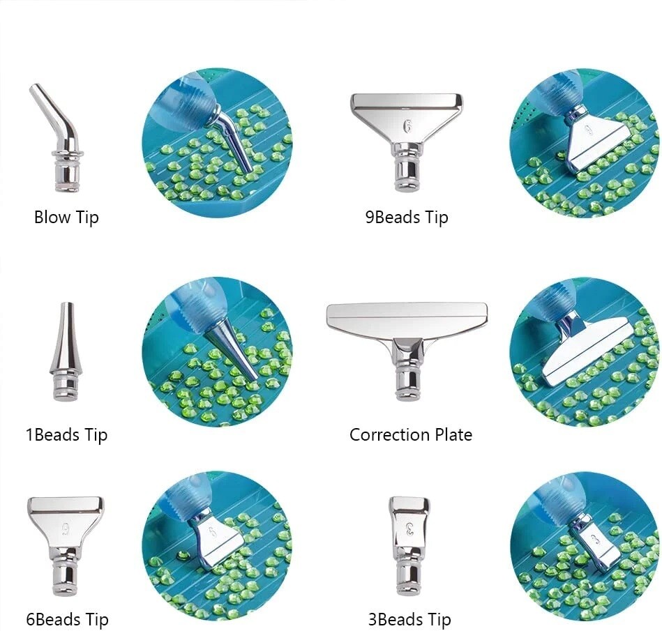 Metal Tips - Set of 6 - For Diamond Paitning