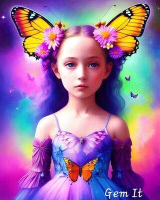 Butterfly Girl 1 - Specially ordered for you. Delivery is approximately 4 - 6 weeks.