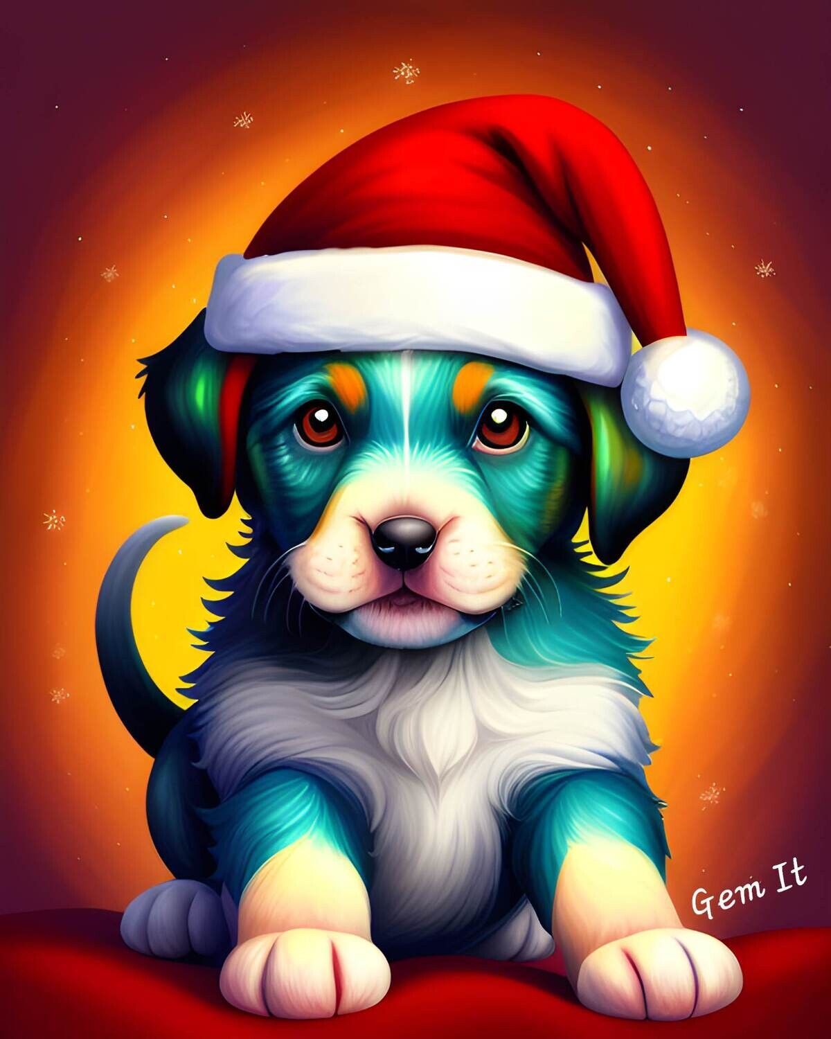Christmas Puppy 665 - Specially ordered for you. Delivery is approximately 4 - 6 weeks.