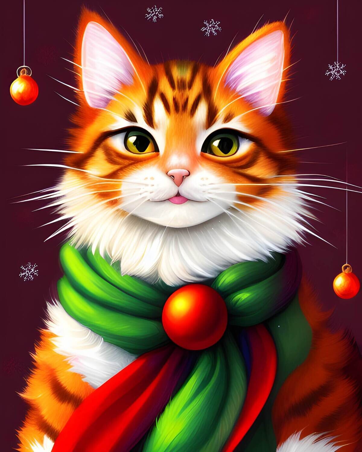 Christmas Cat 664 - Specially ordered for you. Delivery is approximately 4 - 6 weeks.