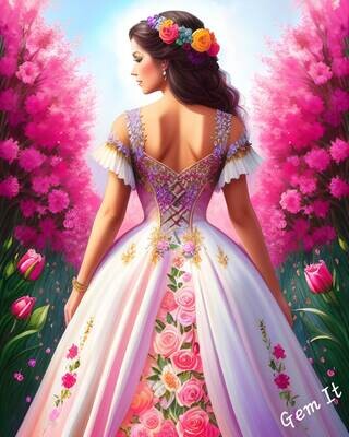 Floral Dress 580  - Specially ordered for you. Delivery is approximately 4 - 6 weeks.