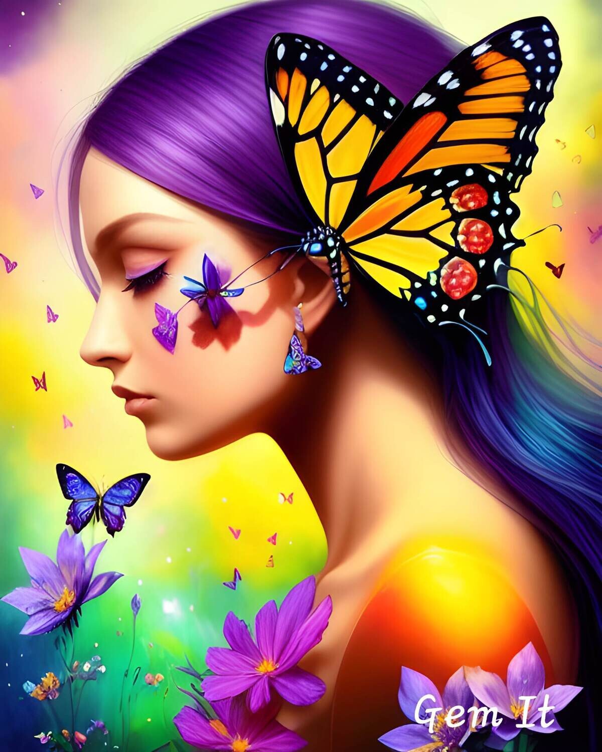 Lady Butterfly 1   - Specially ordered for you. Delivery is approximately 4 - 6 weeks.