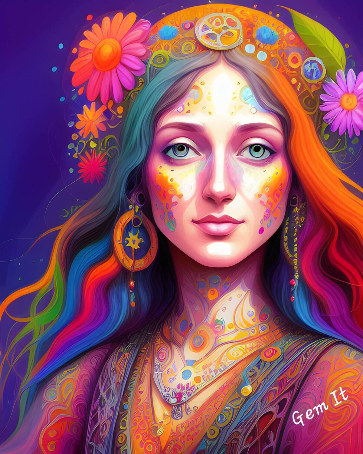 Hippie Woman 855 - Specially ordered for you. Delivery is approximately 4 - 6 weeks.