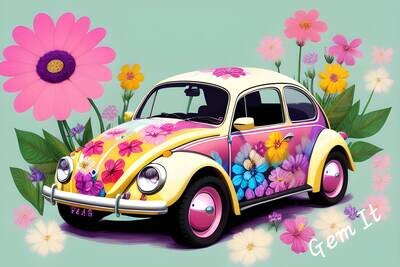 Hippie Car 863 - Specially ordered for you. Delivery is approximately 4 - 6 weeks.