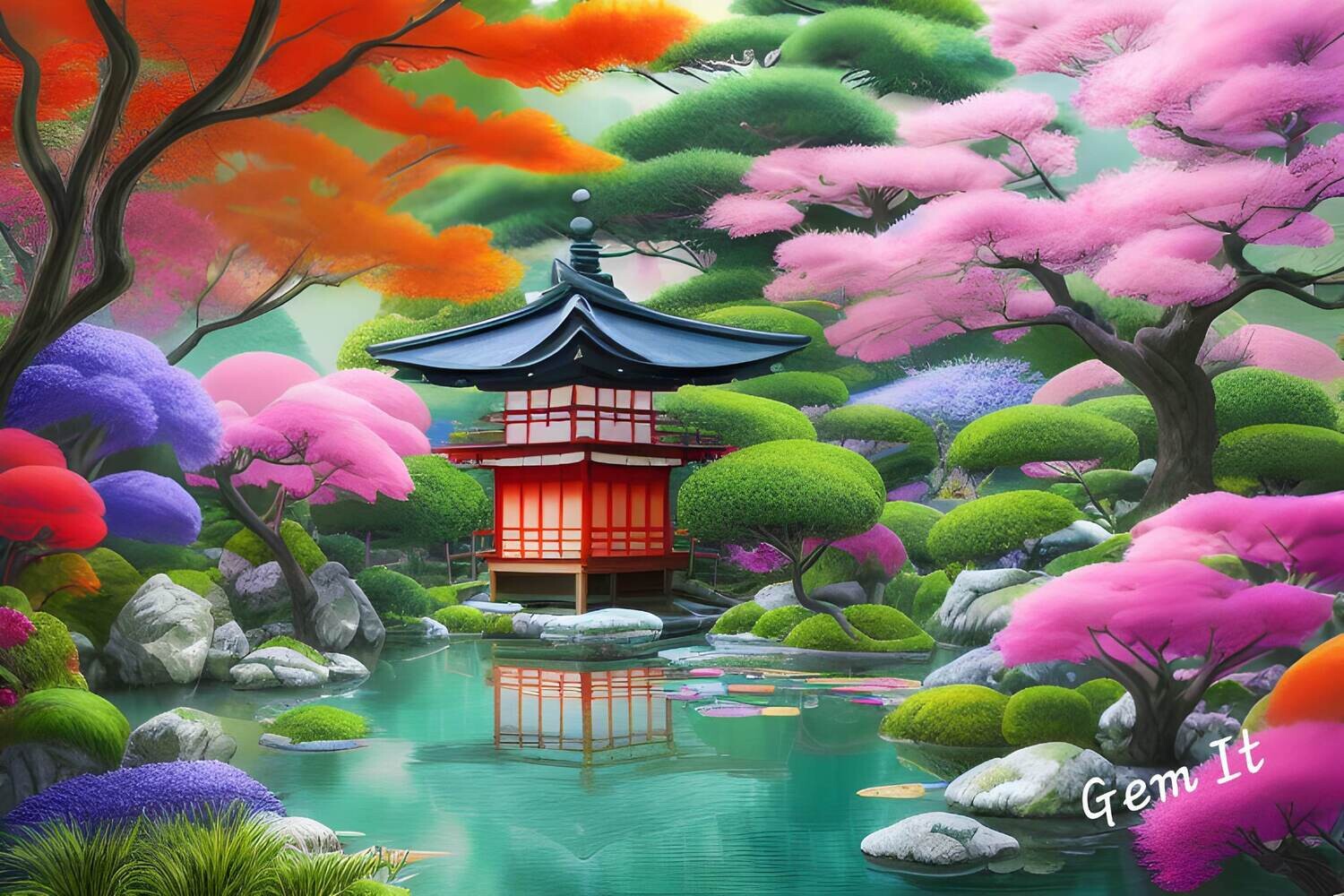 Japanese Garden 317 - Specially ordered for you. Delivery is approximately 4 - 6 weeks.
