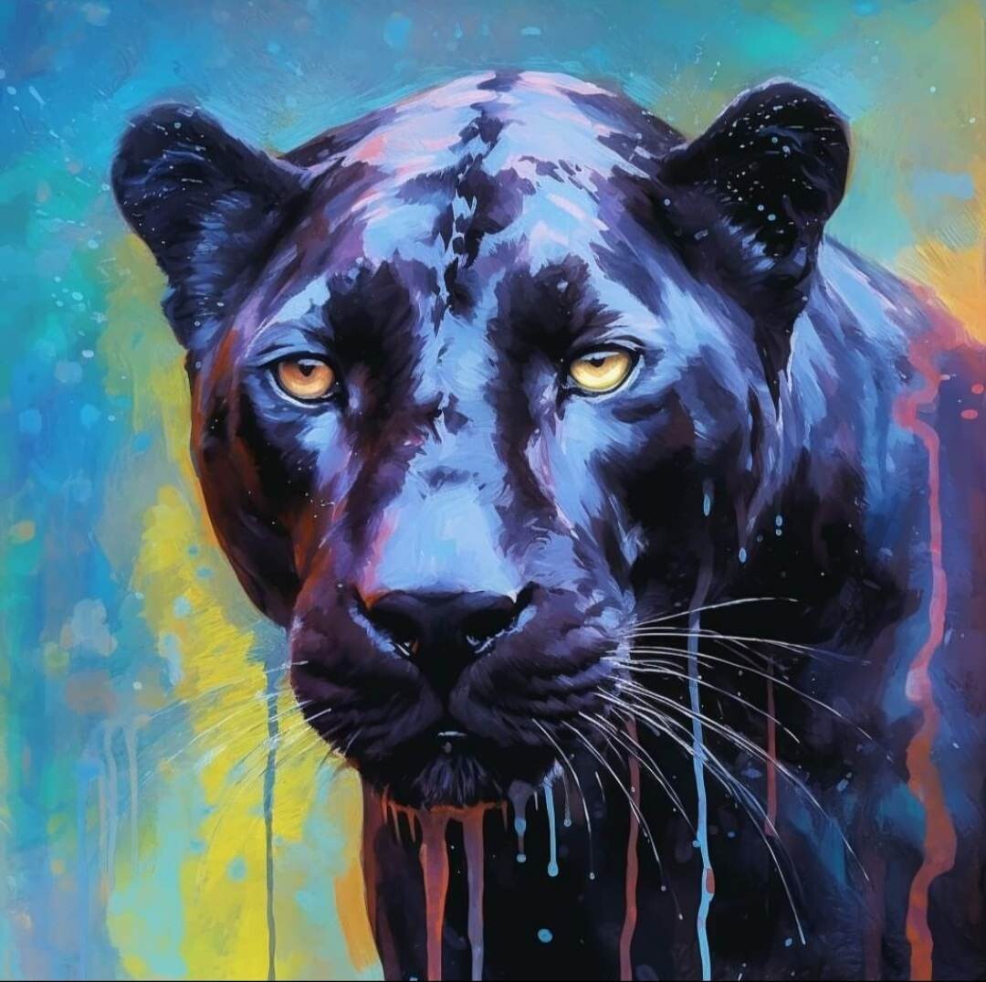 Black Leopard 980 - Full Drill Diamond Painting - Specially ordered for you. Delivery is approximately 4 - 6 weeks.