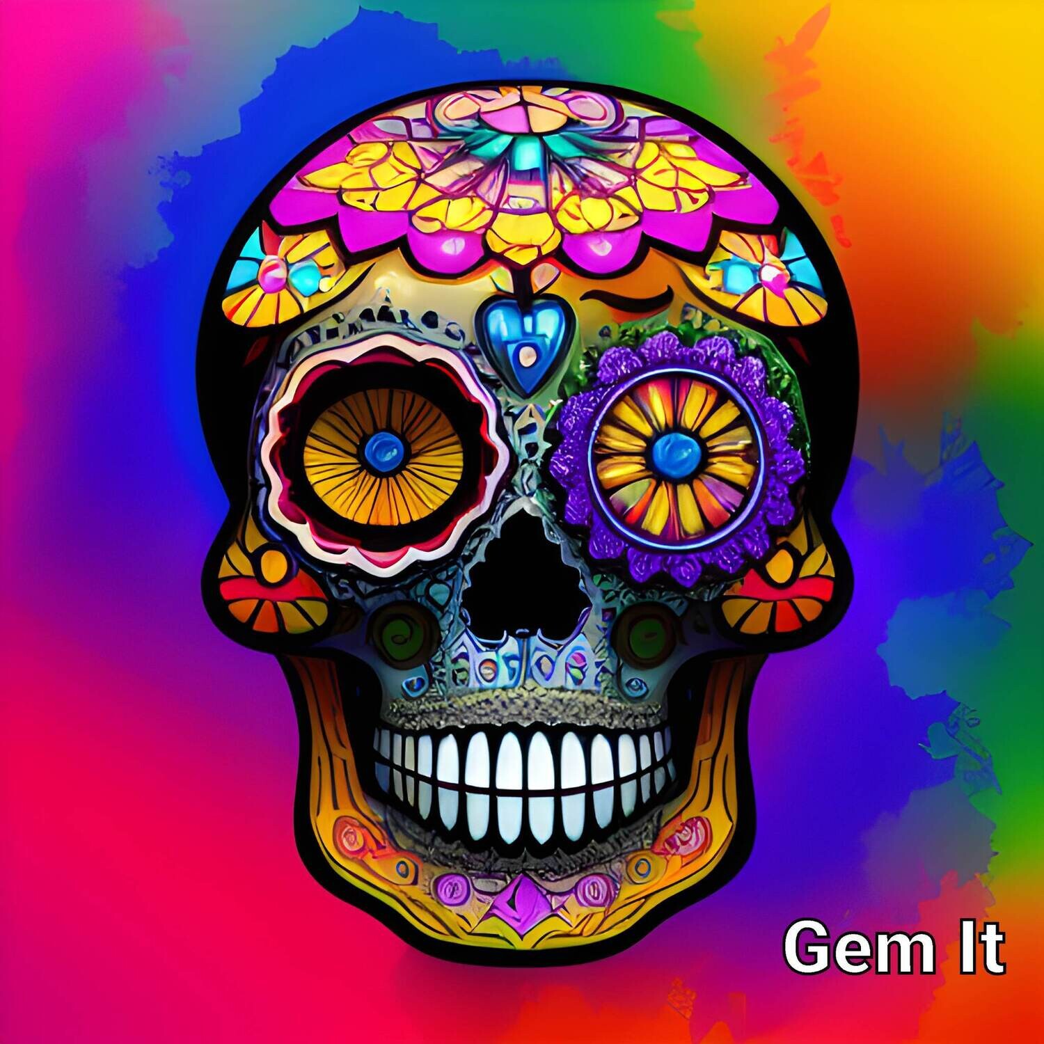 Colourful Skull 1014 - Full Drill Diamond Painting - Specially ordered for you. Delivery is approximately 4 - 6 weeks.
