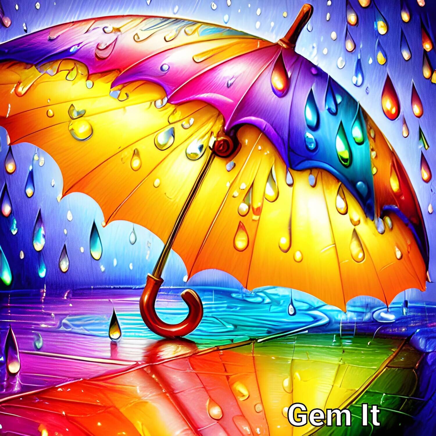 Colourful Umbrella 1 - Full Drill Diamond Painting - Specially ordered for you. Delivery is approximately 4 - 6 weeks.