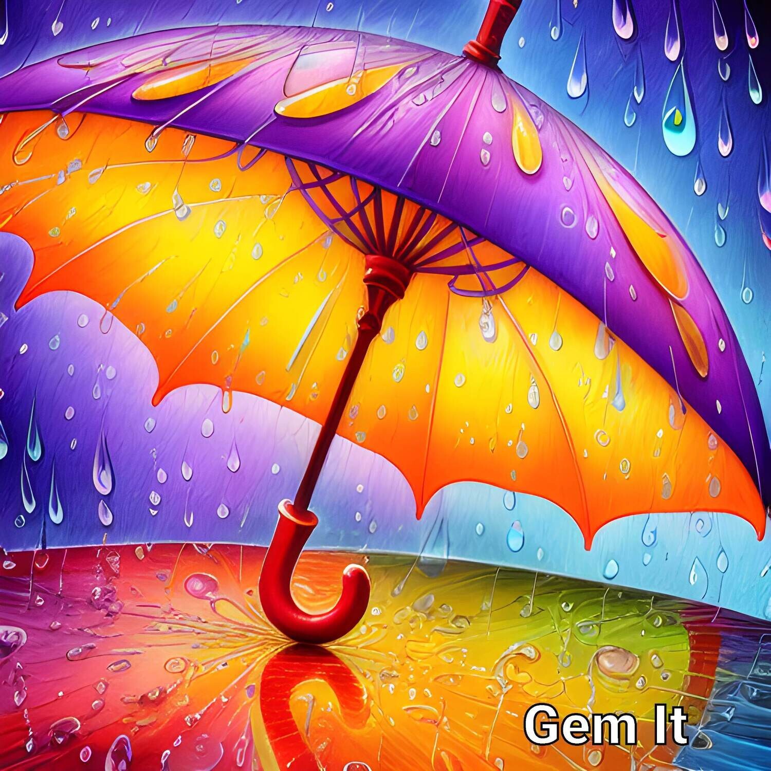 Colourful Umbrella 2 - Full Drill Diamond Painting - Specially ordered for you. Delivery is approximately 4 - 6 weeks.