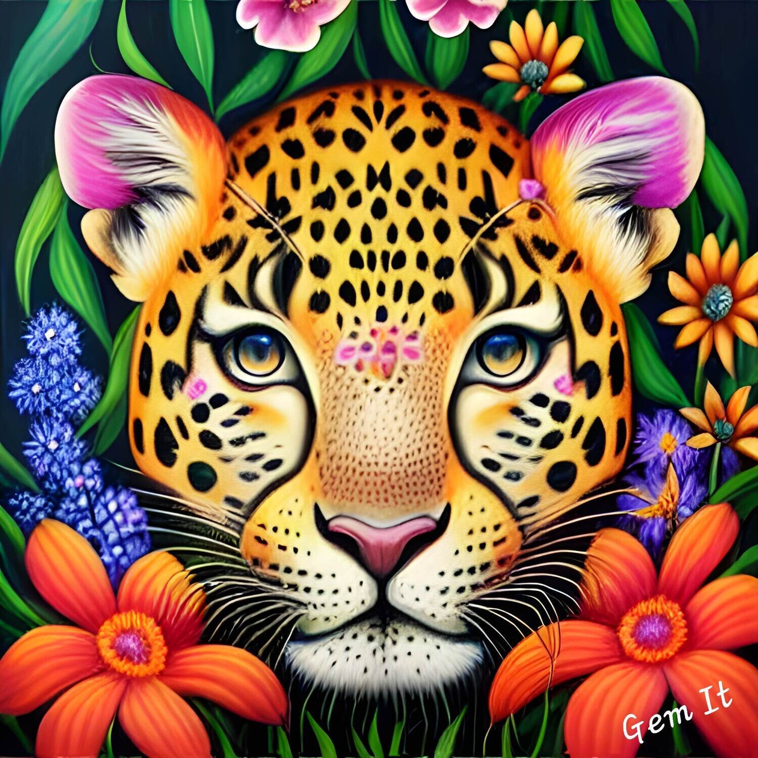 Leopard J040 - Full Drill Diamond Painting - Specially ordered for you. Delivery is approximately 4 - 6 weeks.
