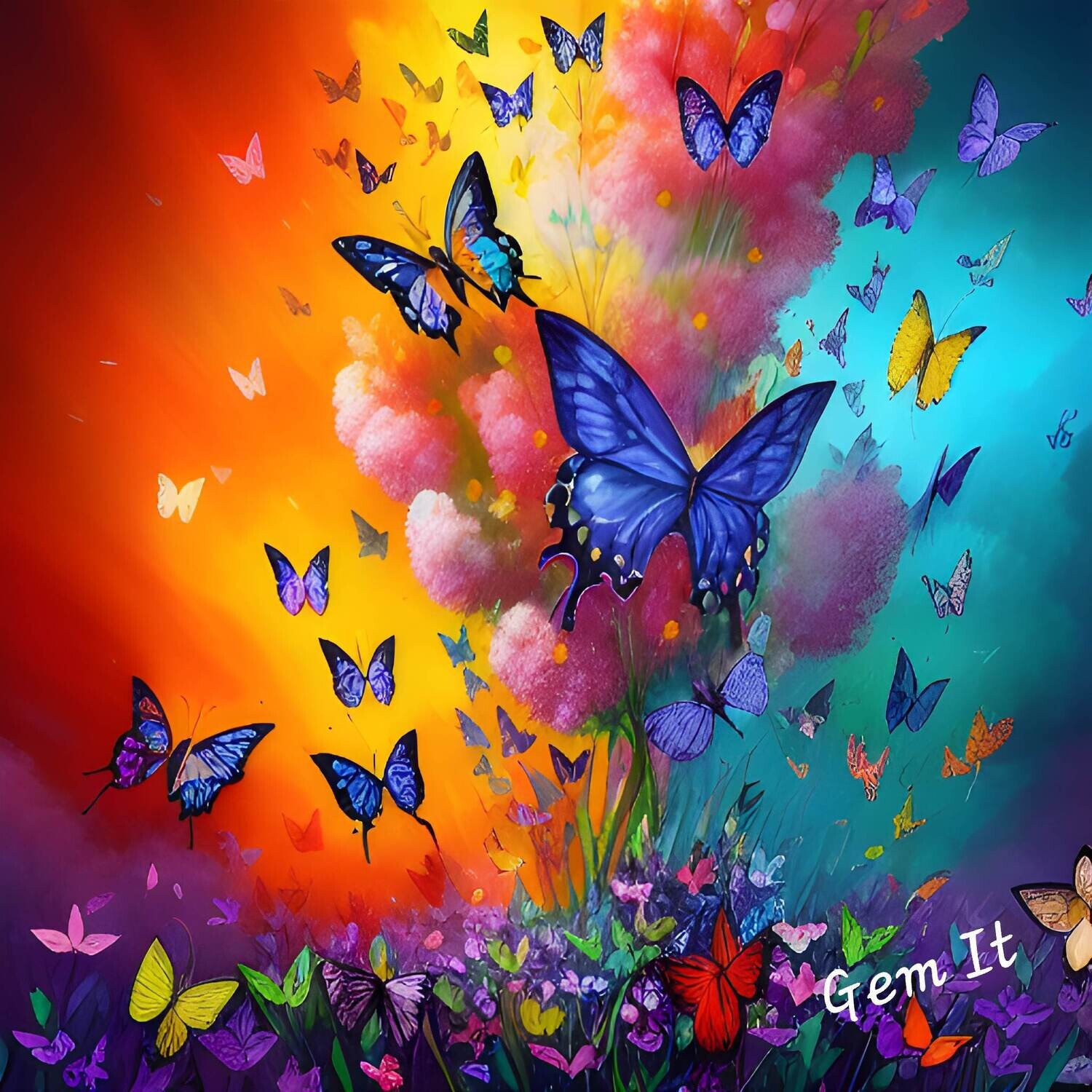 Butterflies 681 - Full Drill Diamond Painting - Specially ordered for you. Delivery is approximately 4 - 6 weeks.