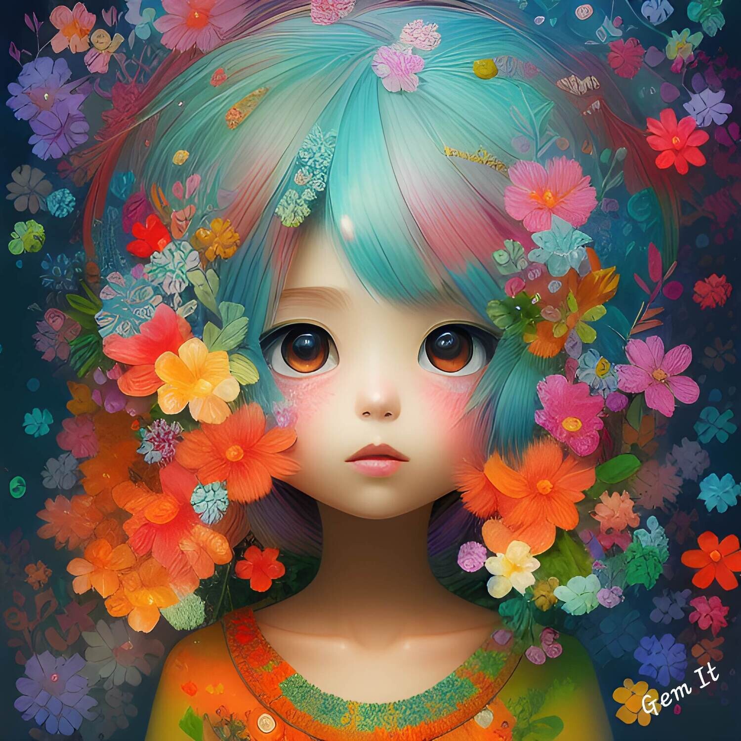 Flower Girl 951 - Full Drill Diamond Painting - Specially ordered for you. Delivery is approximately 4 - 6 weeks.