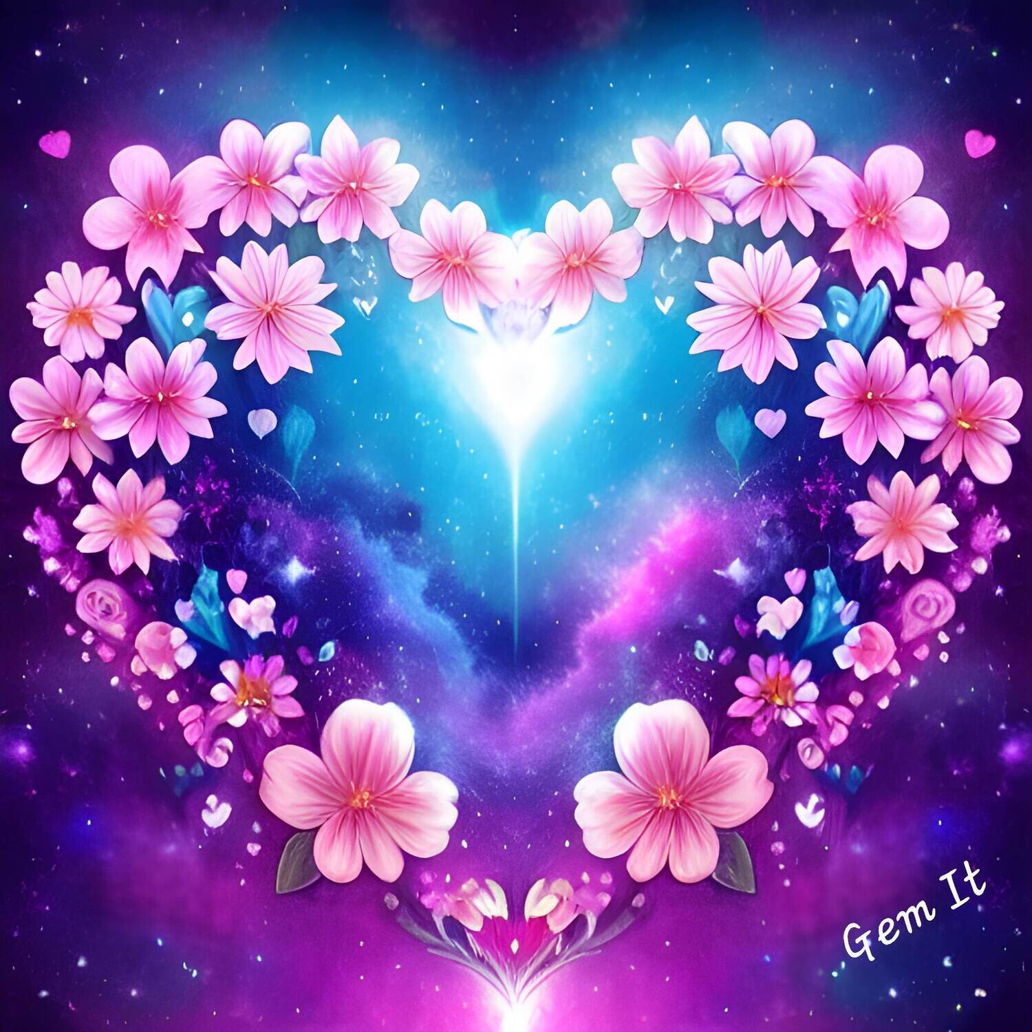 Flower Heart 200 - Full Drill Diamond Painting - Specially ordered for you. Delivery is approximately 4 - 6 weeks.