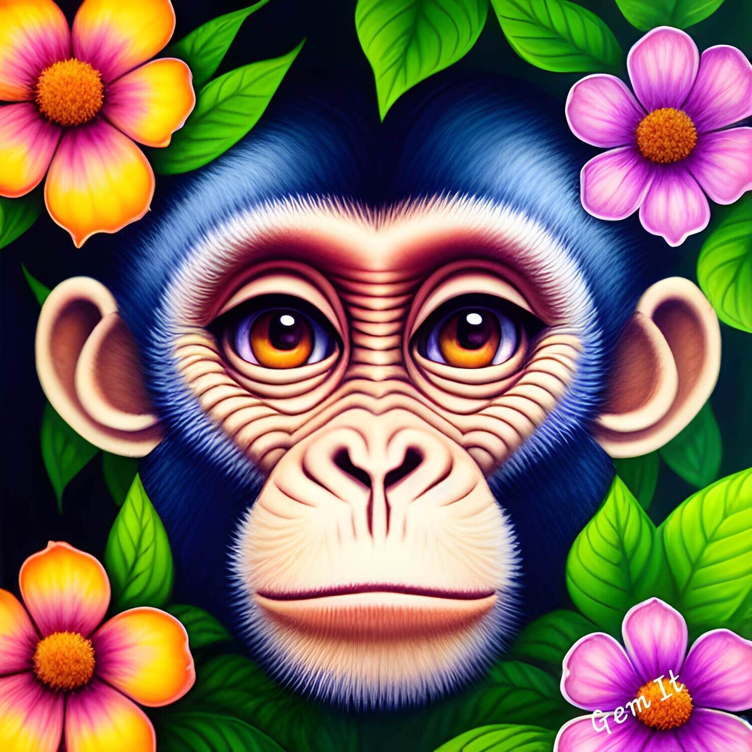 Monkey J033 - Full Drill Diamond Painting - Specially ordered for you. Delivery is approximately 4 - 6 weeks.