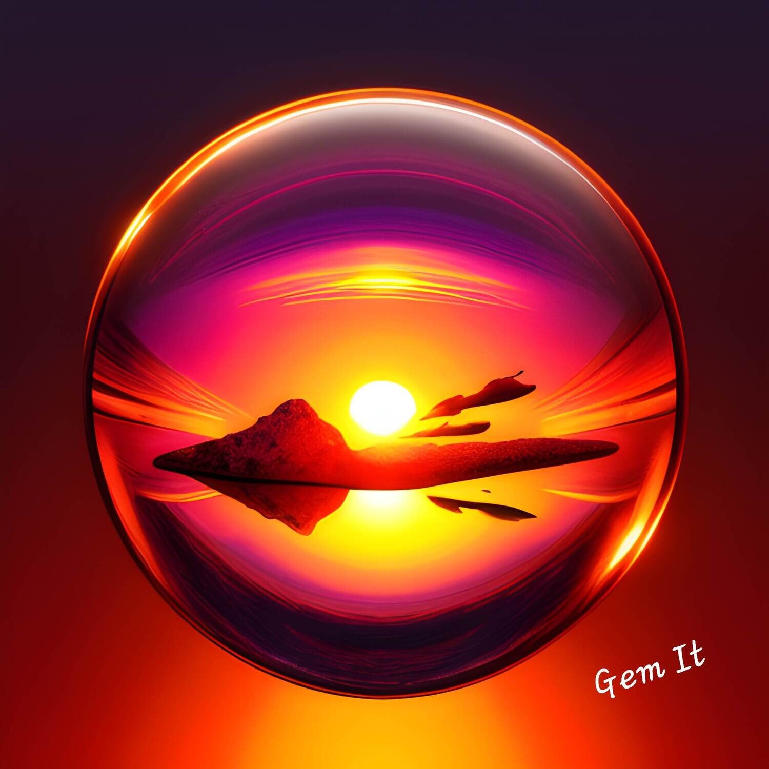 Glass Ball Sunset 623- Full Drill Diamond Painting - Specially ordered for you. Delivery is approximately 4 - 6 weeks.