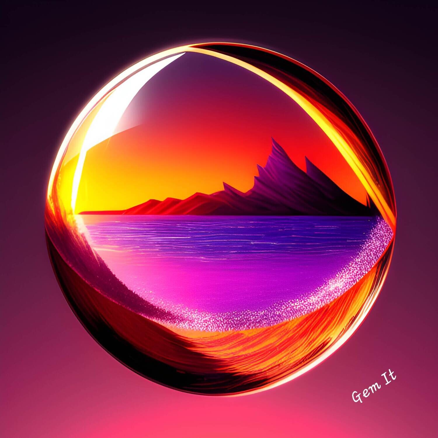 Glass Ball Sunset 624- Full Drill Diamond Painting - Specially ordered for you. Delivery is approximately 4 - 6 weeks.