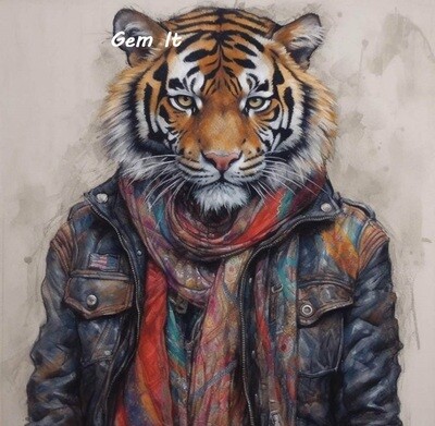 Mr Tiger - Full Drill Diamond Painting - Specially ordered for you. Delivery is approximately 4 - 6 weeks.
