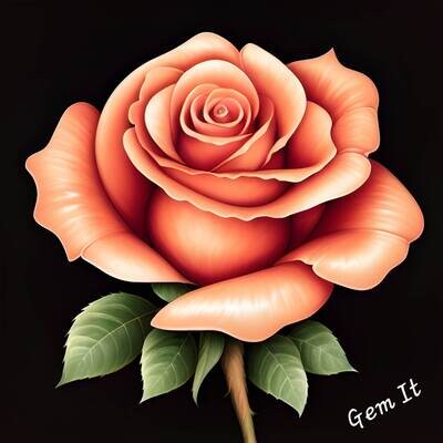 Peach Rose 811 - Full Drill Diamond Painting - Specially ordered for you. Delivery is approximately 4 - 6 weeks.