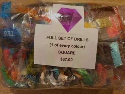 Full Set of Drills - SQUARE (1 bag of each colour)