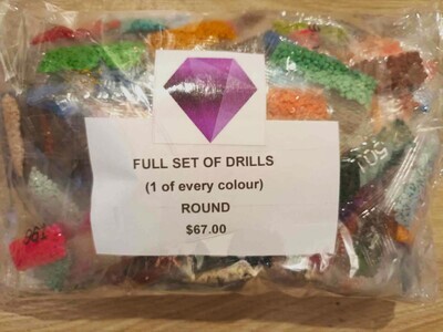 Full Set of Drills - ROUND (1 bag of each colour)