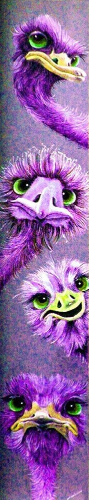 Emus Purple - Full Drill Diamond Painting - Specially ordered for you. Delivery is approximately 4 - 6 weeks.
