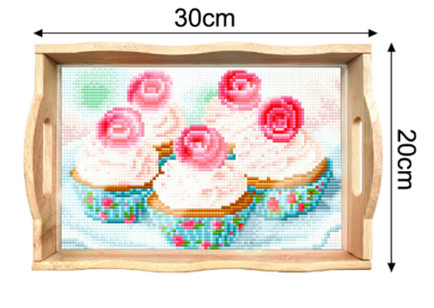 Breakfast tray - Cupcakes - DIY Diamond Painting Kit