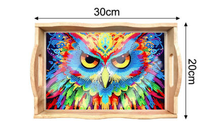 Breakfast tray - Owl - DIY Diamond Painting Kit
