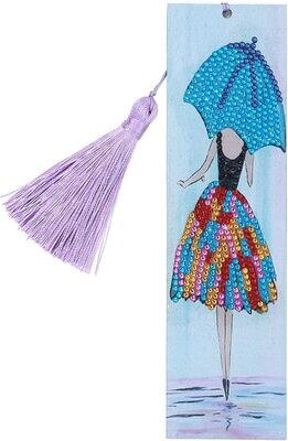 Diamond Painting Bookmark - Umbrella and Dress