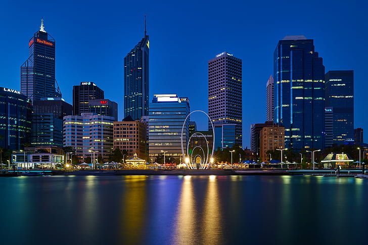 Perth City at Night - Specially ordered for you. Delivery is approximately 4 - 6 weeks.