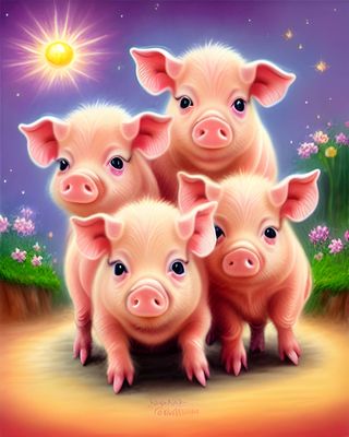 Piglets - Specially ordered for you. Delivery is approximately 4 - 6 weeks.