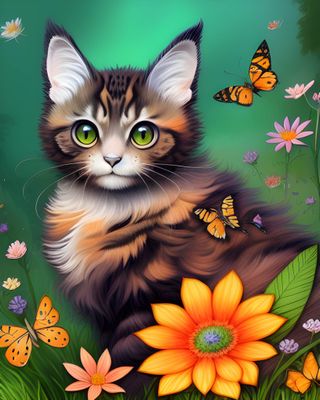 Tortoiseshell Cat 531 - Specially ordered for you. Delivery is approximately 4 - 6 weeks.