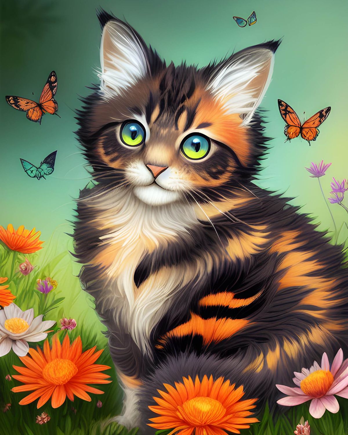 Tortoiseshell Cat 532 - Specially ordered for you. Delivery is approximately 4 - 6 weeks.