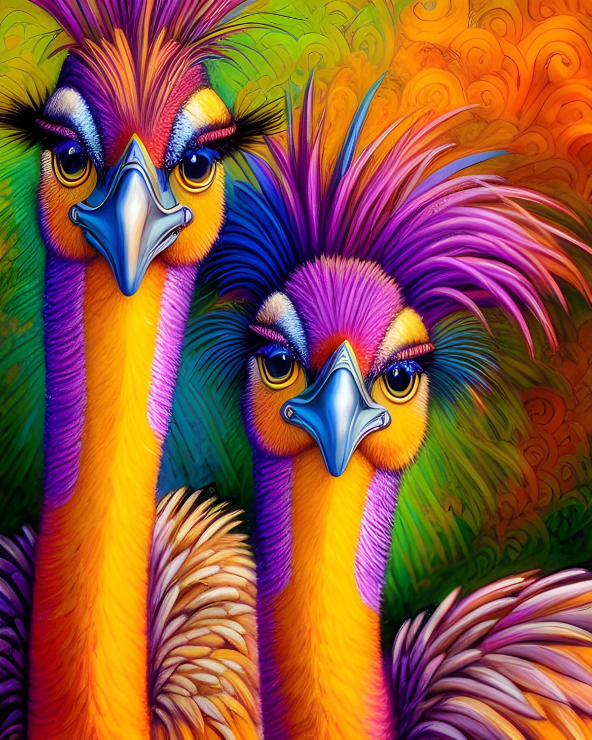Ostriches M029 - Specially ordered for you. Delivery is approximately 4 - 6 weeks.