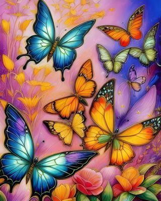 Butterflies M402 - Specially ordered for you. Delivery is approximately 4 - 6 weeks.