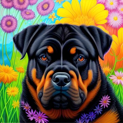 Rottie J041 - Full Drill Diamond Painting - Specially ordered for you. Delivery is approximately 4 - 6 weeks.