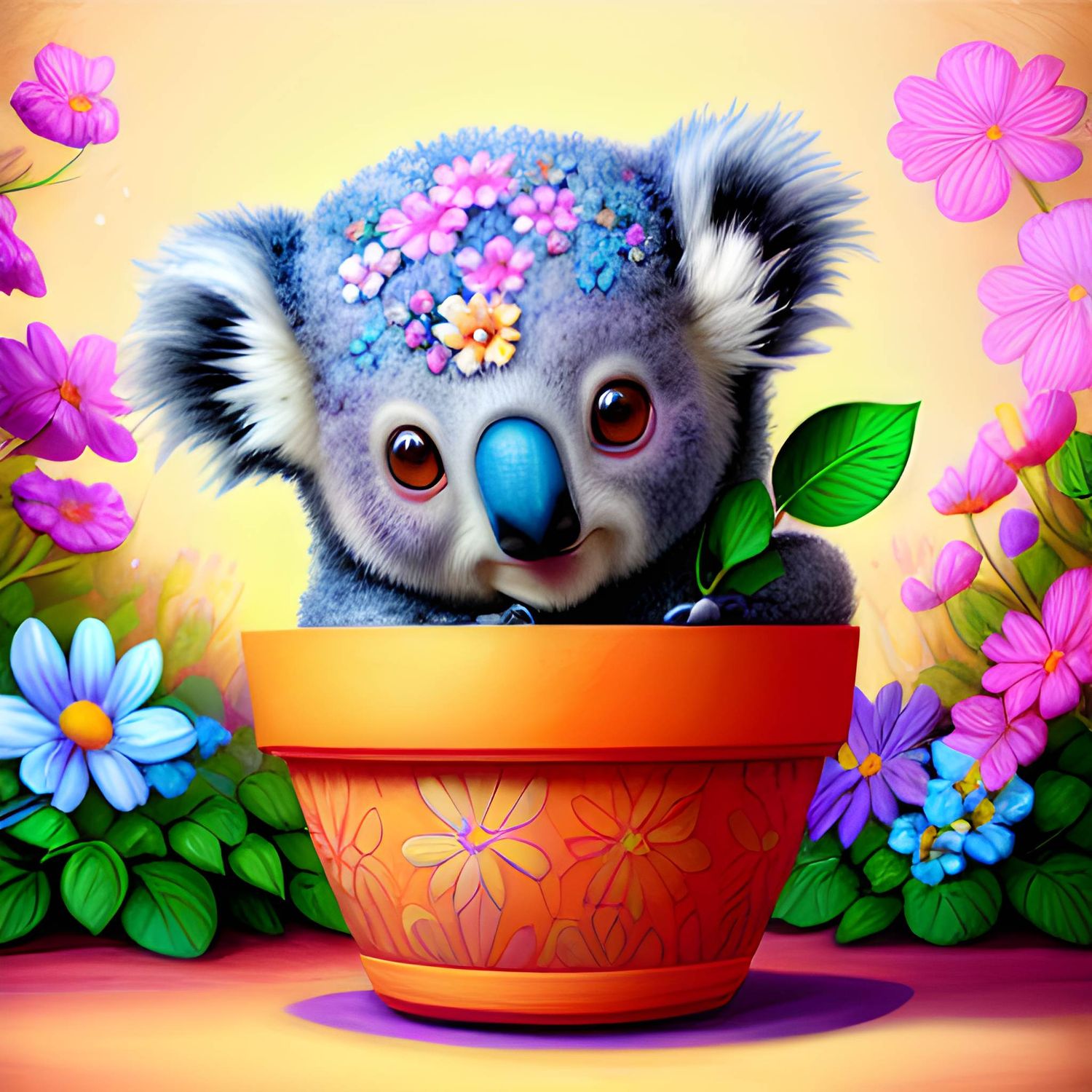 Potted Koala 691 - Full Drill Diamond Painting - Specially ordered for you. Delivery is approximately 4 - 6 weeks.