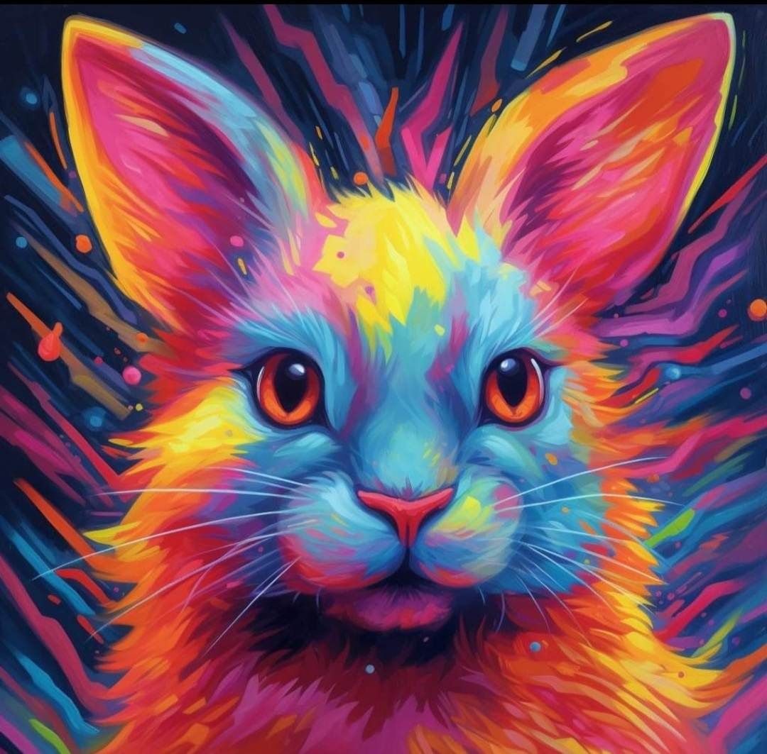 Rabbit J022 - Full Drill Diamond Painting - Specially ordered for you. Delivery is approximately 4 - 6 weeks.