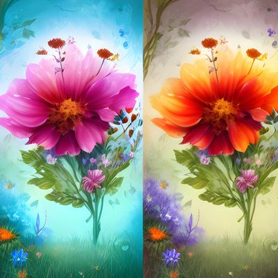 Twin Flowers 820 - Full Drill Diamond Painting - Specially ordered for you. Delivery is approximately 4 - 6 weeks.