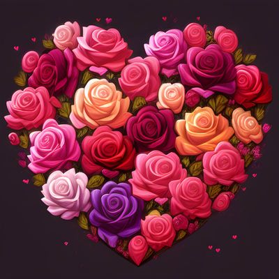 Rose Heart 798 - Full Drill Diamond Painting - Specially ordered for you. Delivery is approximately 4 - 6 weeks.