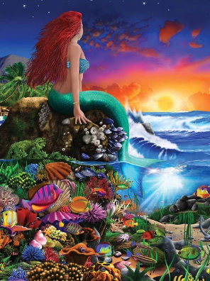 Mermaid Collection 10 - DELUXE Full Drill AB Kit (Round drills) - 60 x 90cm   Currently in stock