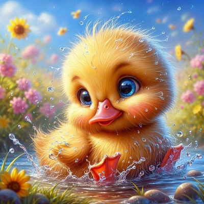 Cute Duckling F by Sylvie Nguyen Duc - Full Drill Diamond Painting - Specially ordered for you. Delivery is approximately 4 - 6 weeks.