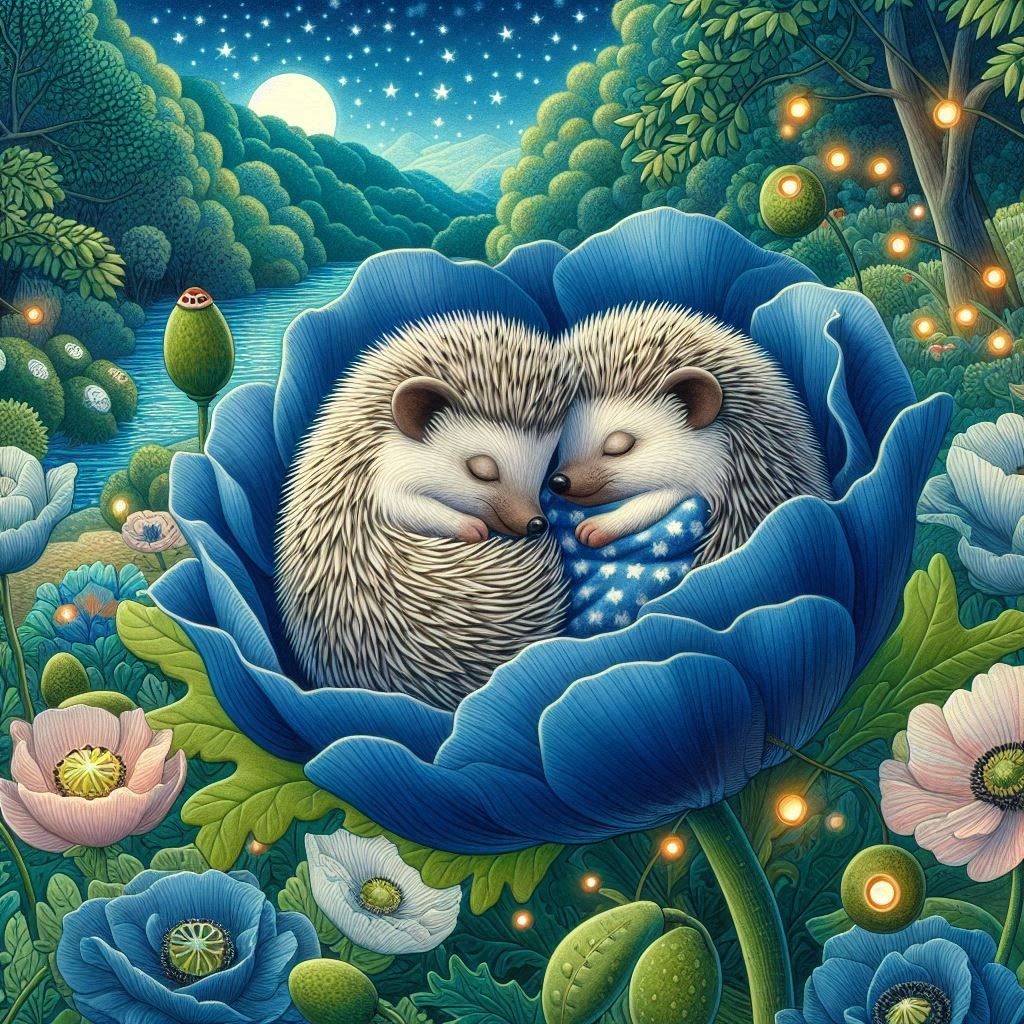 Cuddle Buddies Hedgehogs By Angela Wanner - Full Drill Diamond Painting - Specially ordered for you. Delivery is approximately 4 - 6 weeks.