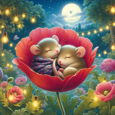 Cuddle Buddies Mice By Angela Wanner - Full Drill Diamond Painting - Specially ordered for you. Delivery is approximately 4 - 6 weeks.