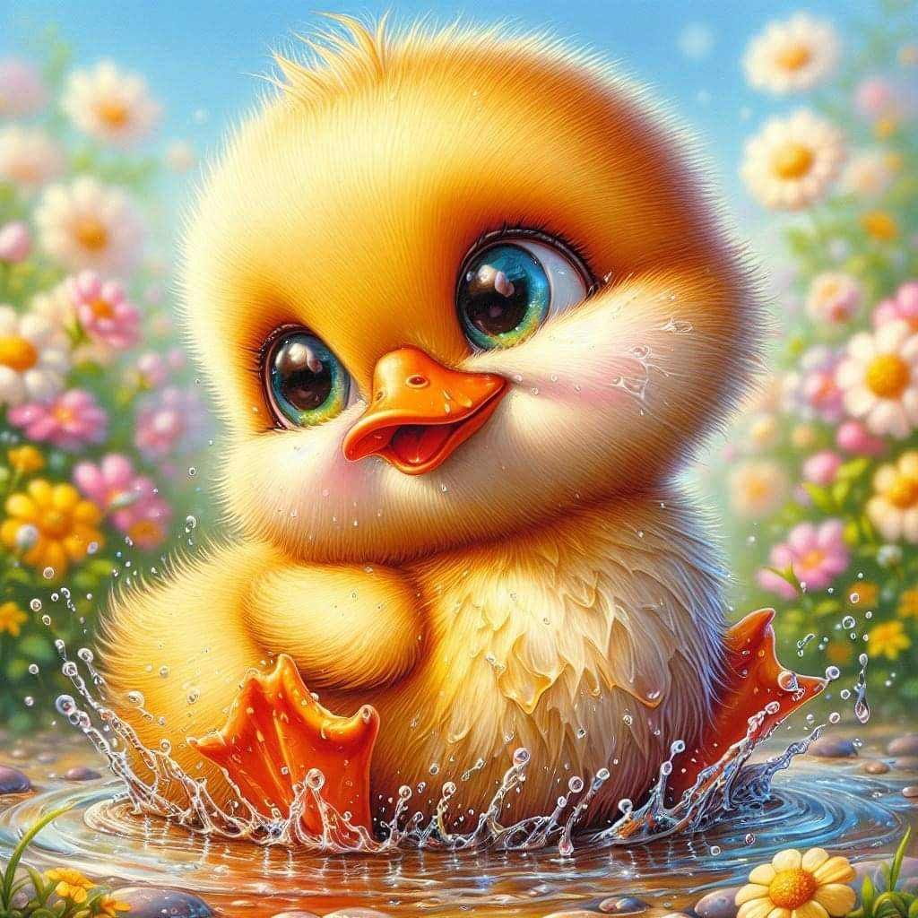 Cute Duckling B by Sylvie Nguyen Duc - Full Drill Diamond Painting - Specially ordered for you. Delivery is approximately 4 - 6 weeks.