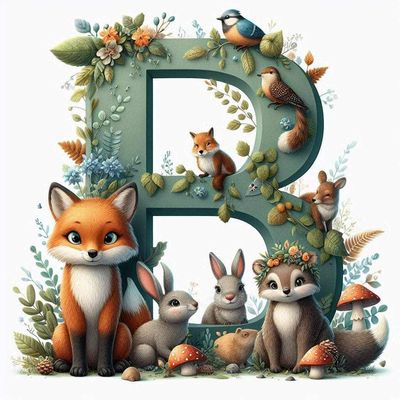 Woodland Animals Letter B by Kim Lester - Full Drill Diamond Painting - Specially ordered for you. Delivery is approximately 4 - 6 weeks.
